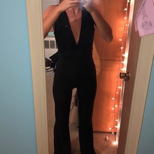 Size small black jumpsuit NWT